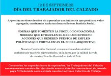 FELIZ DÍA DEL TRABAJADOR DEL CALZADO