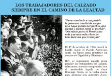 LOS TRABAJADORES DEL CALZADO SIEMPRE EN EL CAMINO DE LA LEALTAD